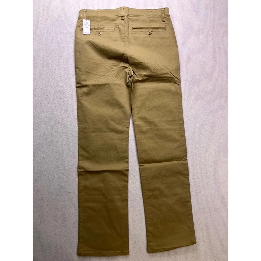 Gap‎ Kids Chino Pants Boys 14 Husky Tan New Khaki Adjustable Waist Chinos
